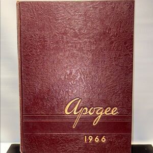 Vintage Apogee 1966 Yearbook from Bowsher High School in Toledo OH